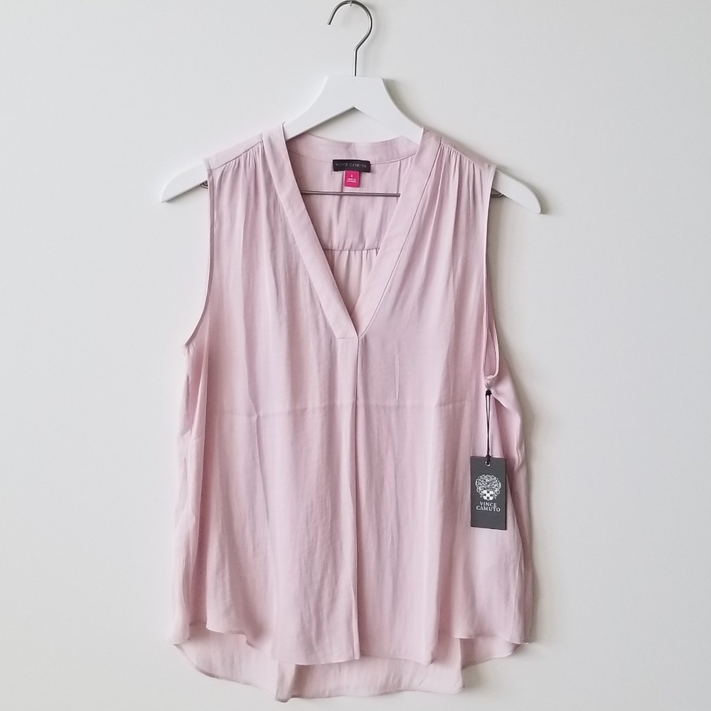 Vince Camuto Blush Pink Sleeveless Blouse